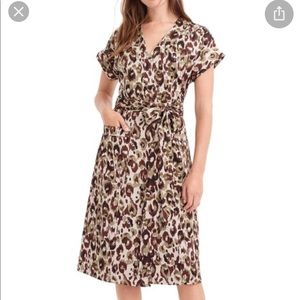 NWT J.Crew Leopard Print Wrap Dress -